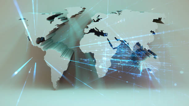 istock World Map, Global Business, Global, Map, Blockchain 1162183179