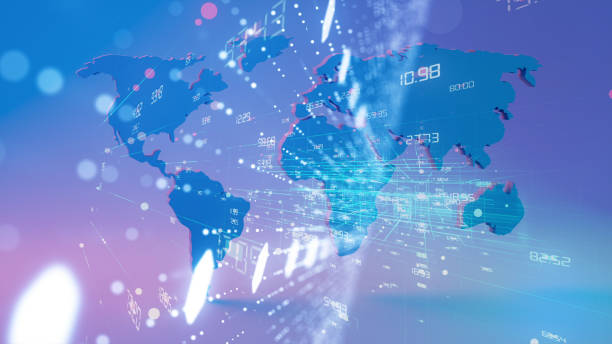 istock World Map, Global Business, Global, Map, Blockchain 1162183308