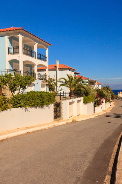 istock Greek town houses architecture 1162186832