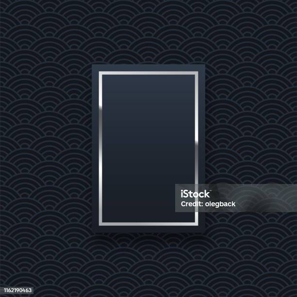 Silver Rectangle Graphics Silver Rectangle Frame Minimalistic Template With Text Space Stock ...