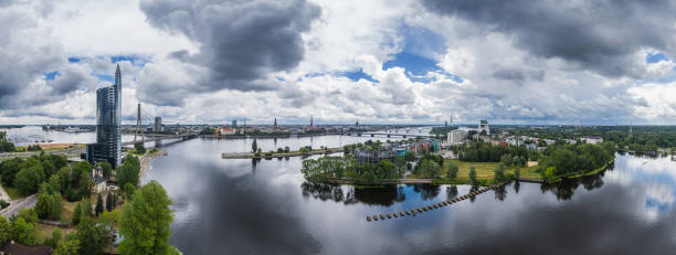 istock River Daugava photographed from Pardaugava side in Riga, Latvia 1162192813