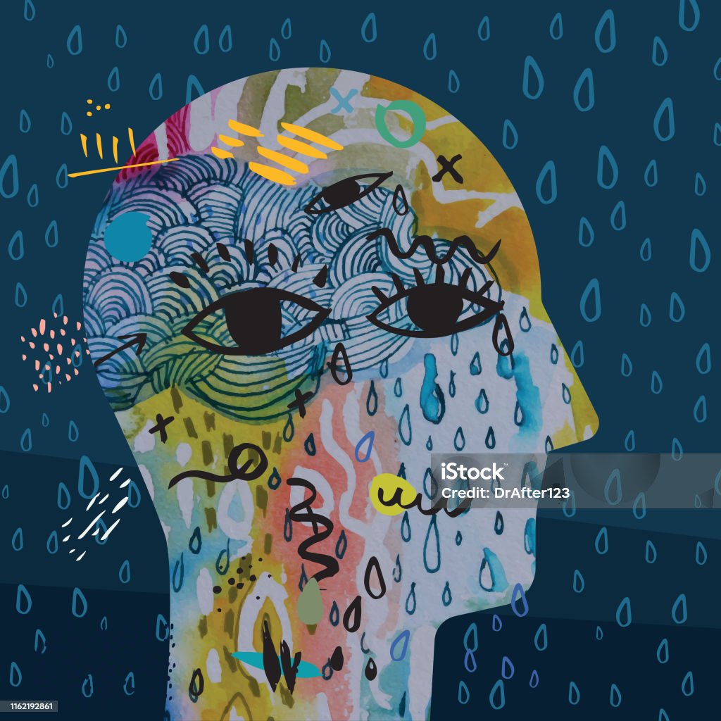 Sadness Design Sadness Stock Illustration - Download Image Now - Abstract, Mental ...