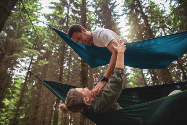 istock Camping is so much fun with my darling 1162196841