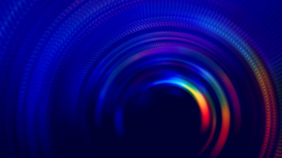 Neon Colorful Tunnel Abstract Speed Blurred Motion Long Exposure Swirl Spiral Circle Wave Pattern Distorted Macro Photography