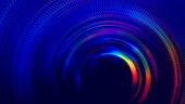 Neon Colorful Tunnel Abstract Speed Blurred Motion Long Exposure Swirl Spiral Circle Wave Pattern