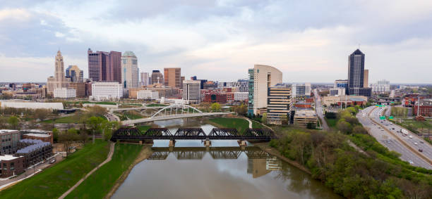 istock Stormy Afternoon Downtown Urban Core Columbus Ohio 1162198829