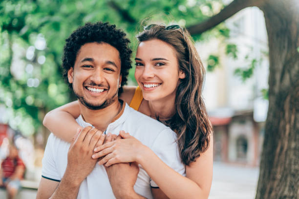 istock Cheerful young couple 1162206125