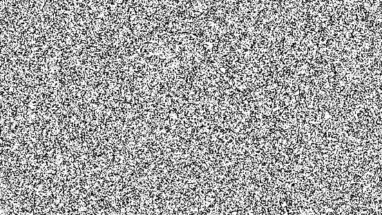 White noise texture. Static interference grunge vector background. TV screen no signal