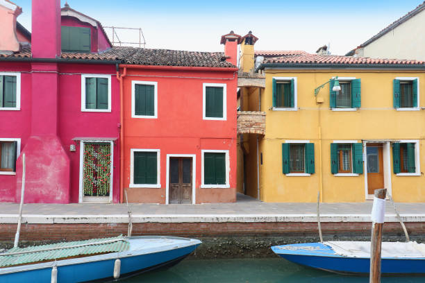istock Colorful facade houses on canal 1162213110