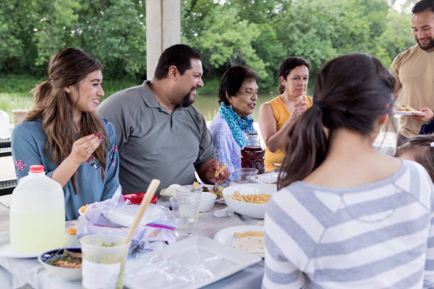 istock Large family gathers for picnic 1162214964