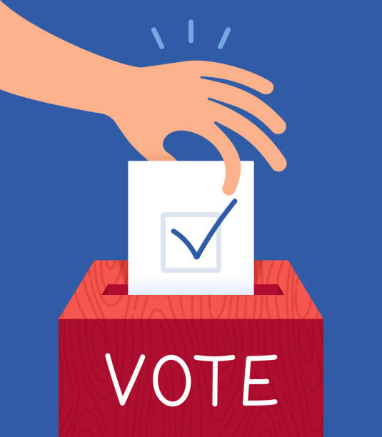 illustrations, cliparts, dessins animés et icônes de boîte de vote - marking voting ballot election presidential election