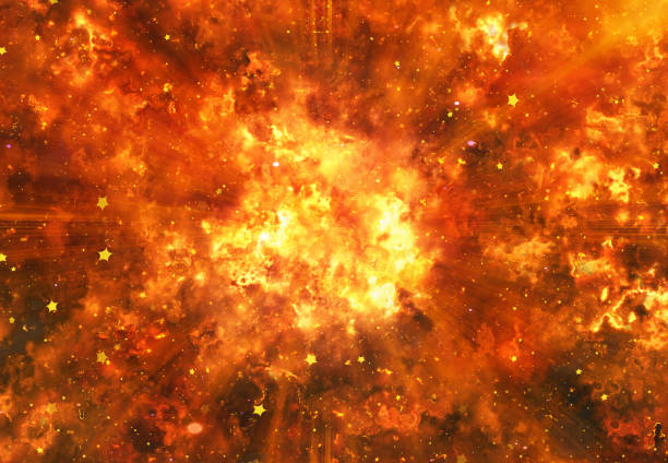 bright explosion flash backgrounds. fire burst stock photo