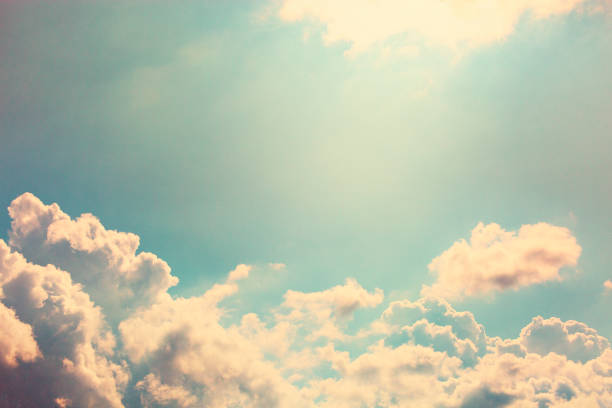 구름 배경 - pastel colored sky ethereal softness 뉴스 사진 이미지