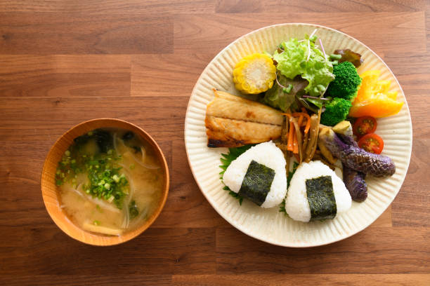 istock Delicious Japanese cuisines on a wooden table. 1162219763