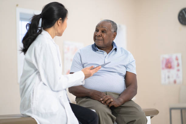 istock Senior man talking to doctor 1162241314