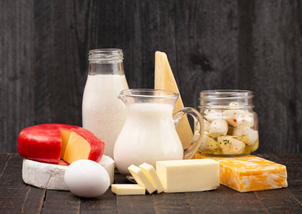 istock A Group of Various Dairy Foods on a Rustic Wooden Table 1162243620