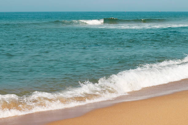 istock Sea surface with waves and foam, top view, natural background 1162246354