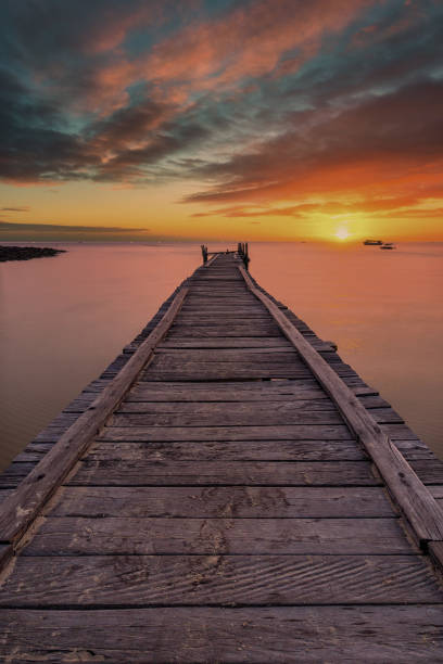 istock The wooden pier 1162247881