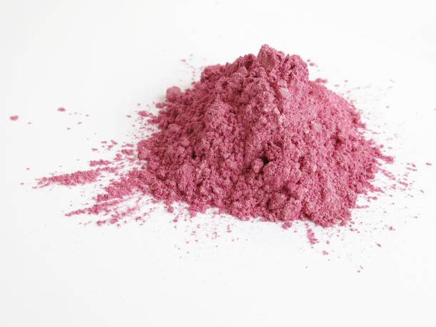 soft pink mica schimmer pigment kosmetikpulver - mica schist stock-fotos und bilder
