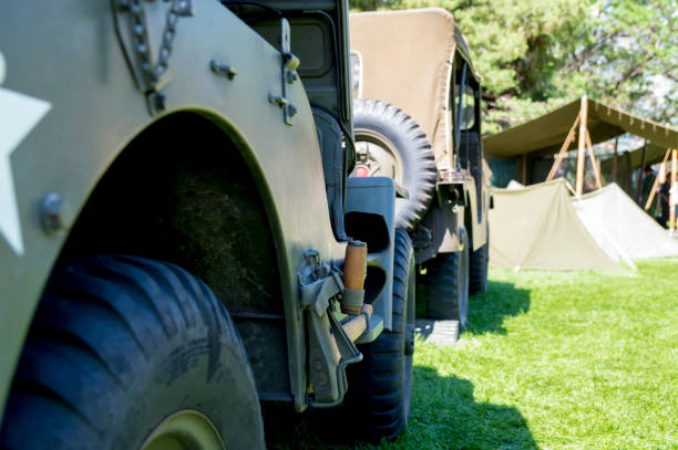 istock Jeep Military Vehicle - View from the Back 1162253852