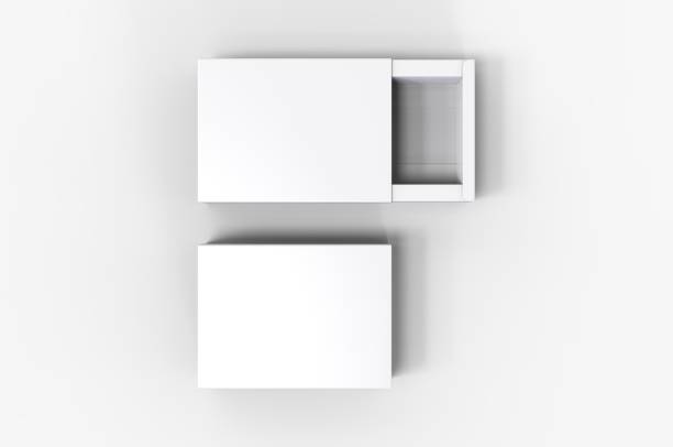 istock Blank sliding drawer box for branding presentation. 3d render illustration. 1162253876