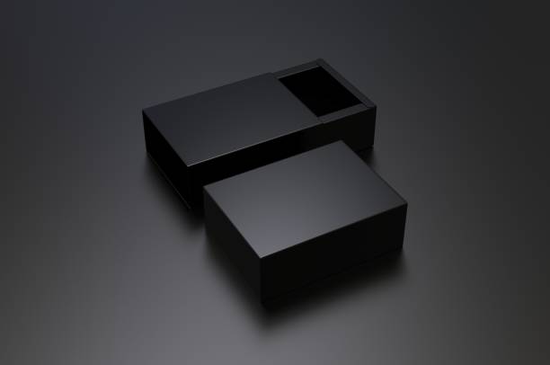 istock Blank sliding drawer box for branding presentation. 3d render illustration. 1162253904
