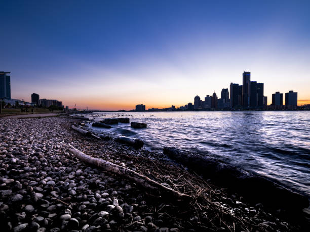 istock Detroit, Michigan - Twilight 1162254019