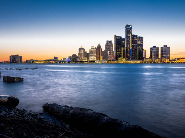 istock Detroit, Michigan - Twilight 1162254110