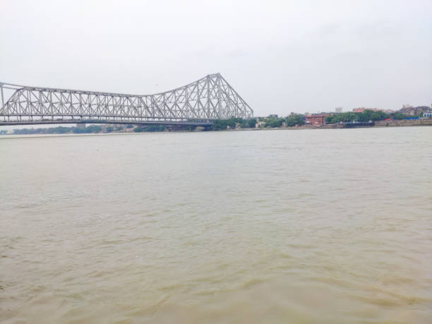 istock Distance view of Howrah bridge 1162265434