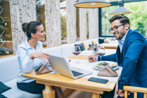 istock People having business lunch in restaurant 1162273556