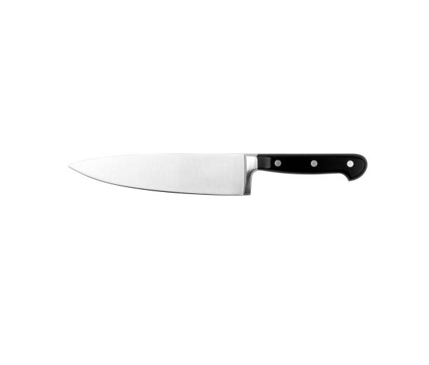 istock Stainless steel chefs knife isolated on white background. 1162278455