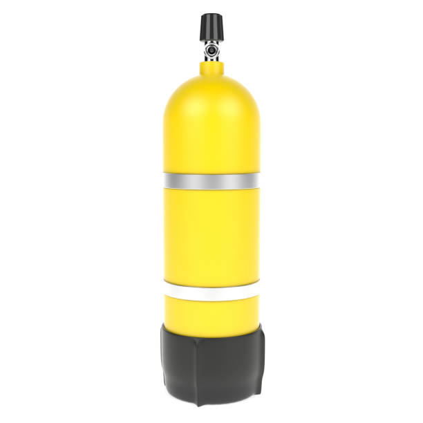 istock Diving air tank. 3d rendering illustration 1162278836