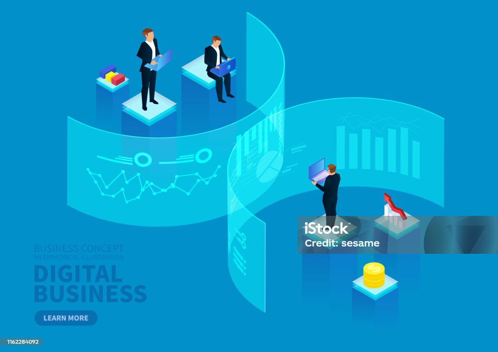 Commercial Digital Technology Financial Strategy Data Visualization ...