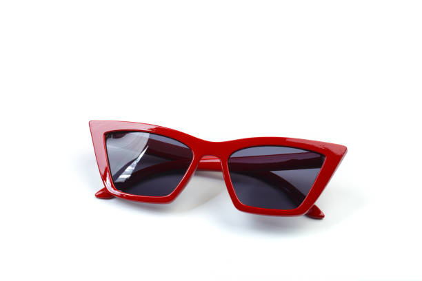 istock red modern sunglasses isolated on white background - Image 1162284104
