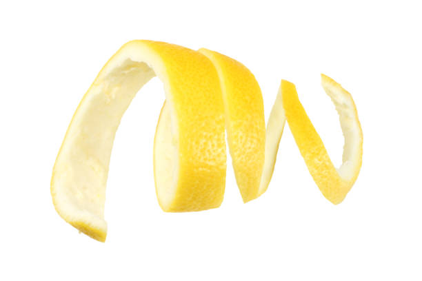 istock fresh lemon peel isolated on white background. healthy food 1162290146
