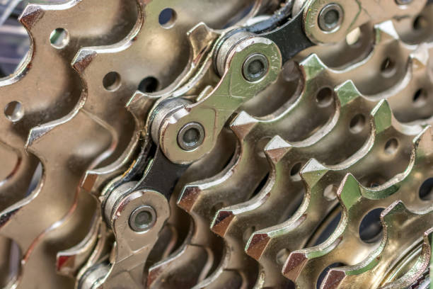istock Closeup of a modern gearshift of a bicycle 1162302556