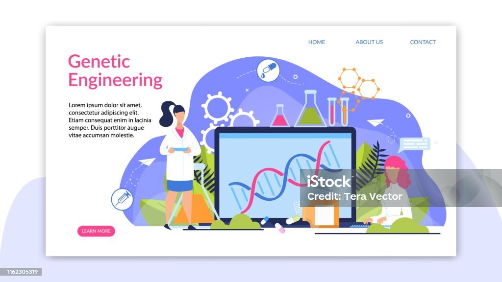 Ilustración de Banner Es Dibujos Animados De Ingeniería Genética Escrito y  más Vectores Libres de Derechos de Biotecnología - iStock