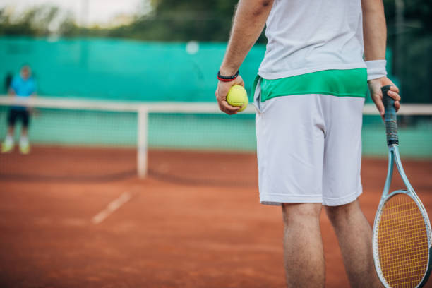 istock Tennis player on clay court 1162313375