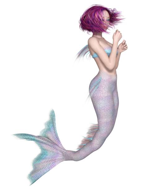 istock Pretty Pink and Blue Mermaid 1162323720