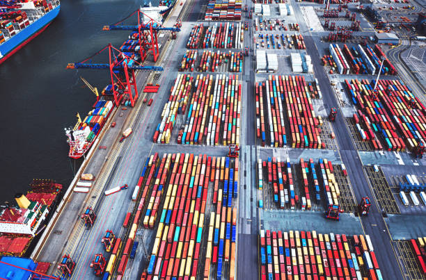 Container harbour  Germany, Hamburg
