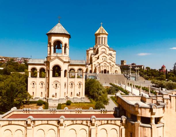istock Tsminda Sameba Georgian Orthodox Cathedral in downtown Tbilisi Georgia 1162332228