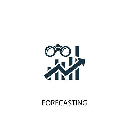 forecasting creative icon. Simple element illustration. forecasting concept symbol design from Business intelligence collection. Can be used for web and mobile.