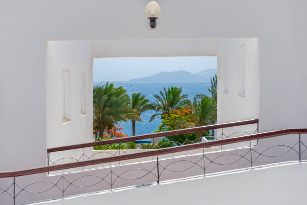 istock Beautiful view on Red Sea from the hotel window, Egypt. 1162334411