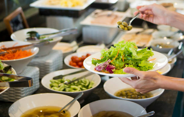 istock Salad buffet in the hotel 1162334639