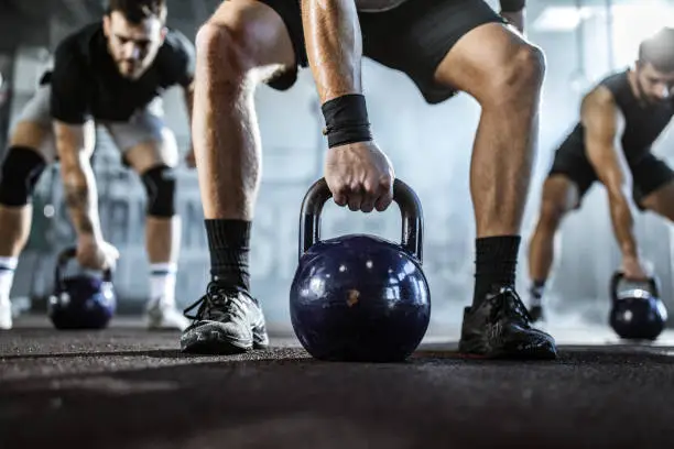 Photo of gym with kettle bells in a gym!