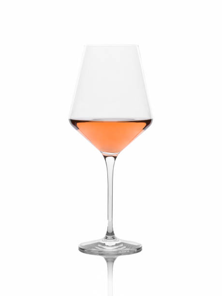 istock Glass of amber wine isolated white background. 1162344174