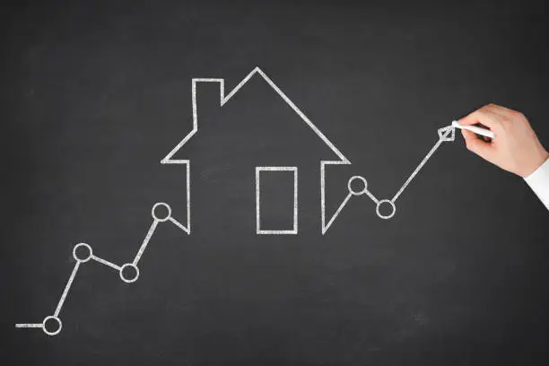 Photo of Mortgage Graph with Ascending Price Arrow