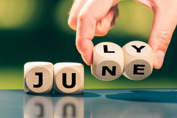 istock Hand turns cubes and changes the word 