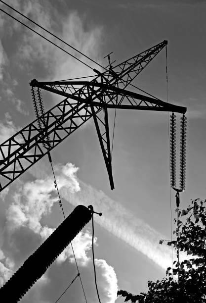 istock Energy Industry: At the end of an overhead high-voltage direct-current power line 1162350712