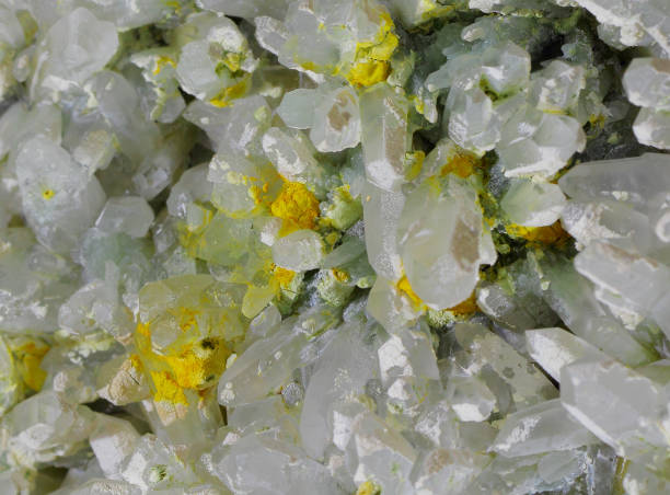 istock Great natural quartz crystal with  more color tones 1162350890